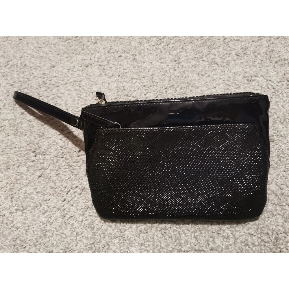 Black Cosmetic Pouch Makeup Bag Clutch Bag New